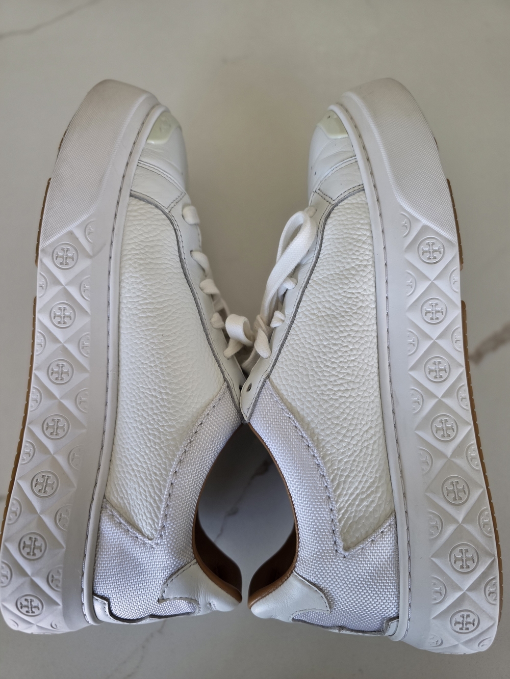 Tory Burch Women's Ladybug Low-Top Sneaker, Size 9M, White Leather. - Picture 11 of 12